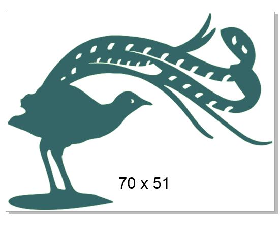 Lyre bird pack of 10 Chipboard Acrylic packs of 5 Use drop down